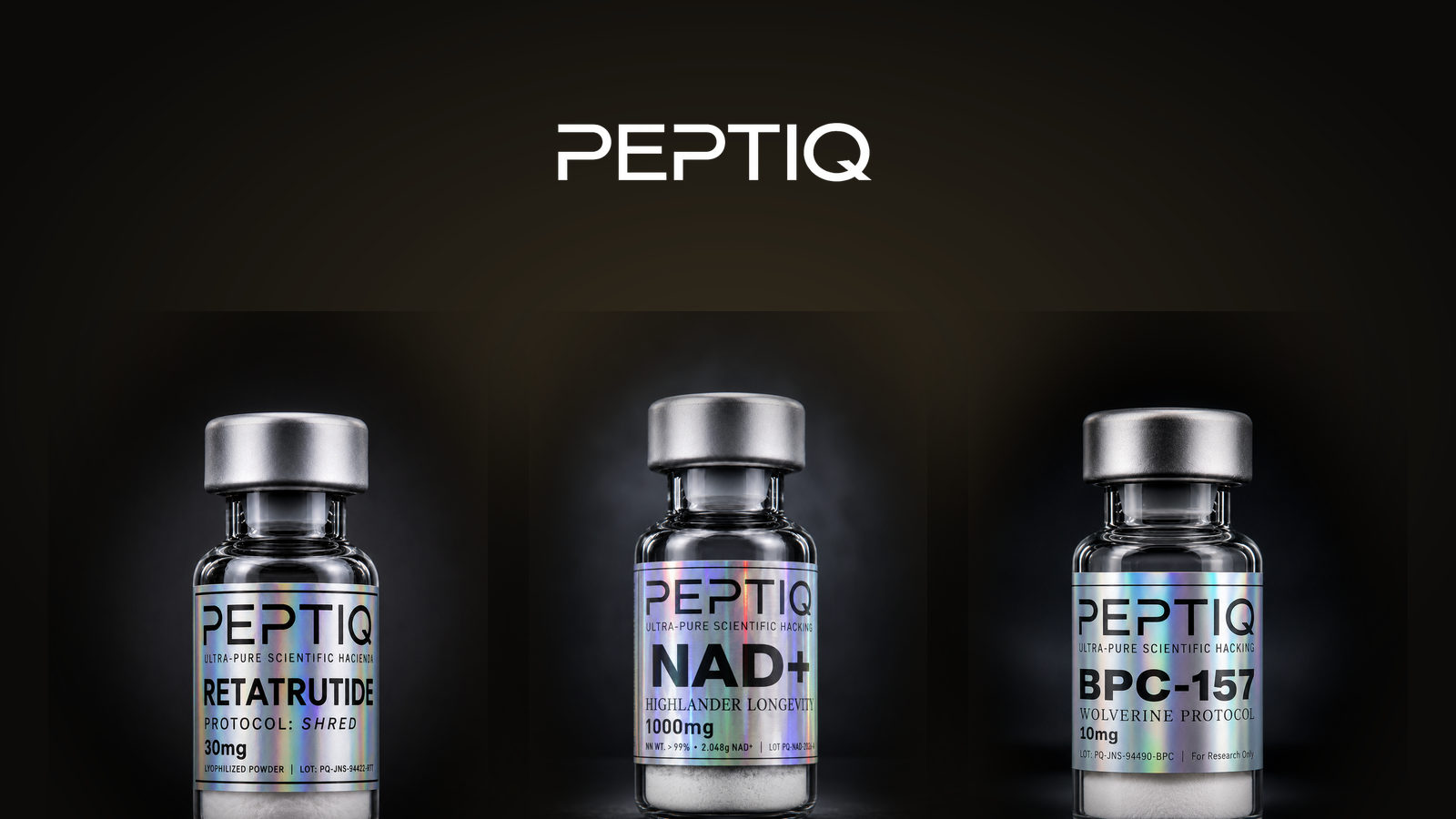 Viales PEPTIQ research-grade